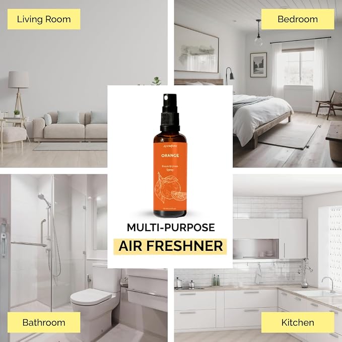Orange Room, Linen & Pillow Spray by Aromafume | 100ml/3.38 fl oz | - Image 3