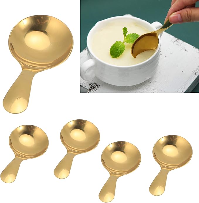 5Pcs Coffee Scoop Set, Stainless Steel Mini Scoops - Image 4