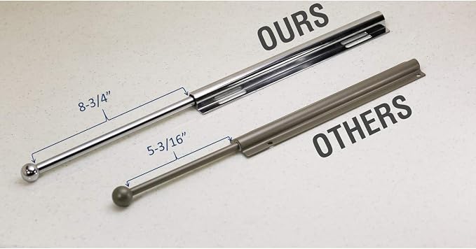 12" Valet Rod Standard for Closet Satin Brass SB Metal - Image 4