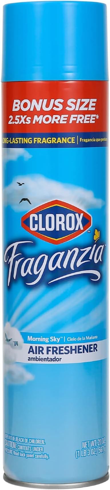 Clorox Fraganzia Aerosol Air Freshener in Morning Sky Scent Long-Lasting Air - Image 2