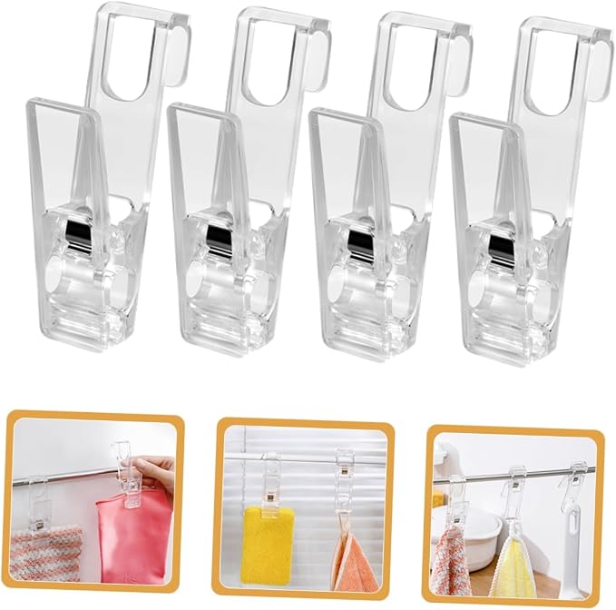 Unomor 4pcs Laundry Hook Clips Drying Rack Clips - Image 9
