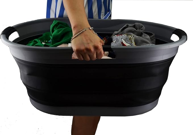 SAMMART 44L Collapsible Plastic Laundry Basket - Image 8