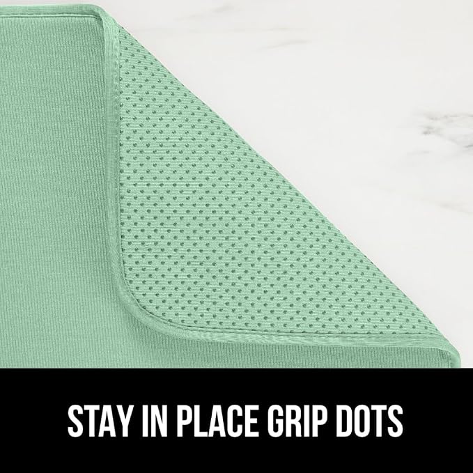 GORILLA GRIP Ultra Water Absorbent Microfiber Dish Drying Mat 2 Pack, Quick Dry - Image 4