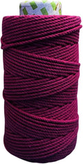 Maker's Craft Natural Macrame Cord 5mm X 109 Yards Twisted Dyed Colors by MakersCraft