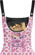 Pink Cow Clothes Pin Hanging Bag Multi Purpose Clothespin Storage Organizer by Psesaysky