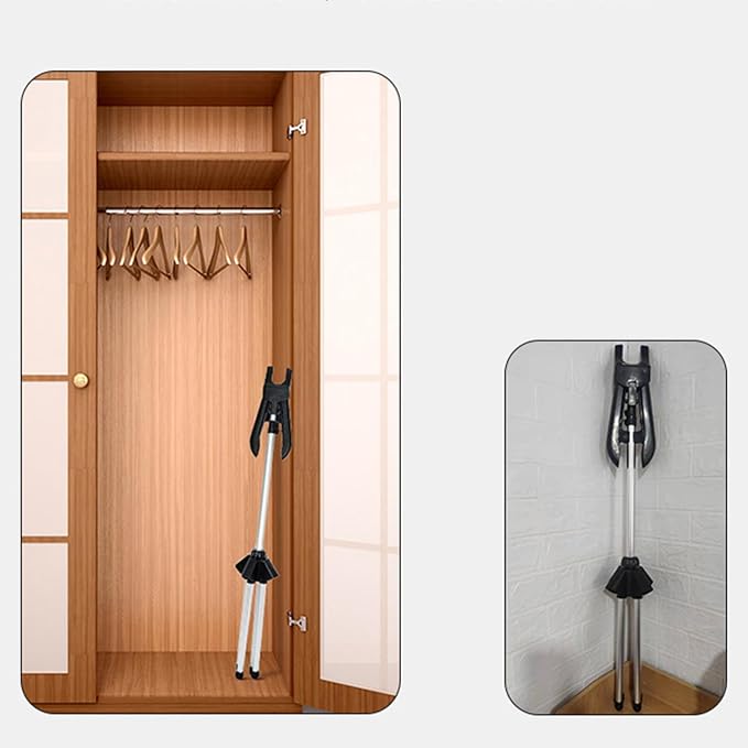 Steamer Stand, Folding Telescopic Clothes Steamer Holder, Height Adjustable - Image 6