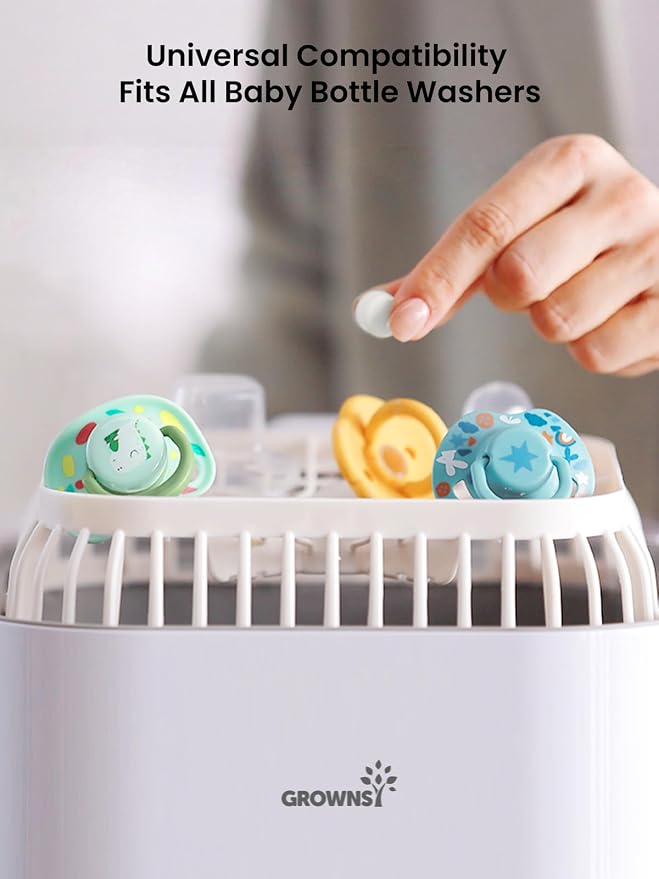 GROWNSY Bottle Washer Detergent Tablets, Plant-Based Enzyme Formula, Removes - Image 3