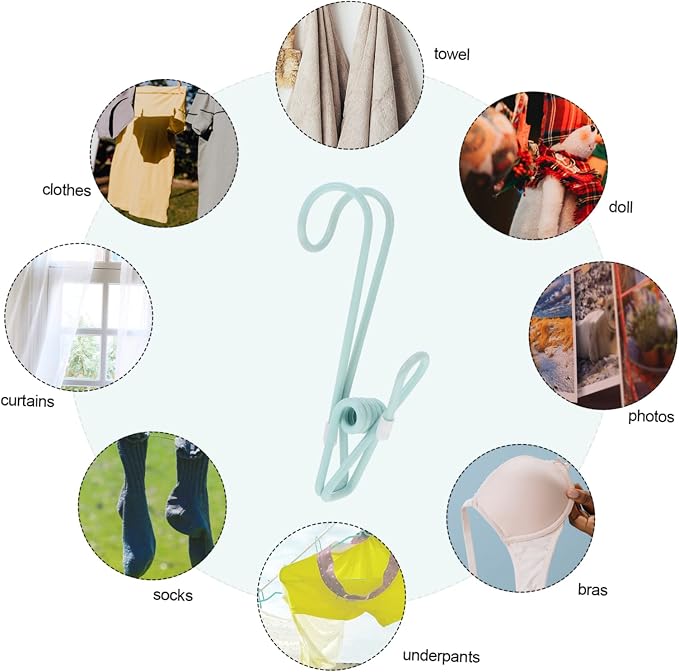 10pcs Plastic Clamp Hooks Easy to Use - Image 8