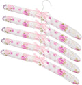 5pcs Slip Laundry Hangers Bulk Clothes Hangers Sponge Padding Elegant Design by FONDOTIN