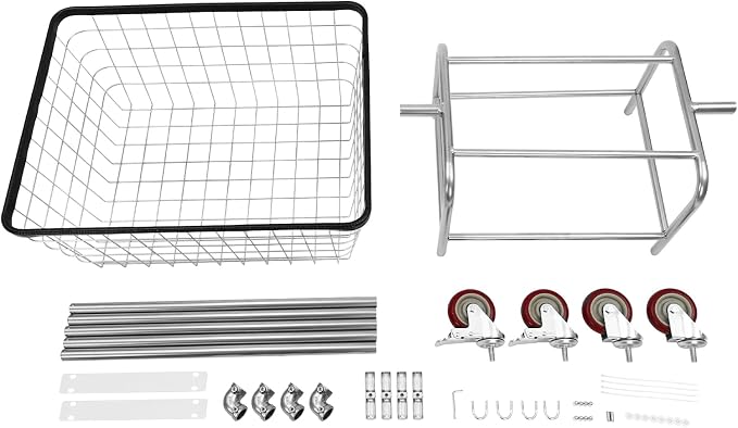 Laundry Cart, Wire Laundry Cart - Image 9