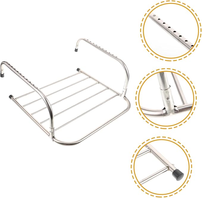 ABOOFAN Storage Shelf Coat Hangers Storage Shelves Clothes Drying Rack - Image 6