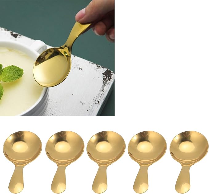 5Pcs Coffee Scoop Set, Stainless Steel Mini Scoops - Image 3
