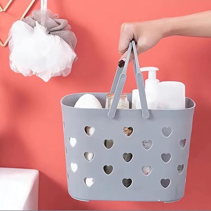 Anyoifax Portable Shower Caddy Tote Plastic Storage Basket - Image 3