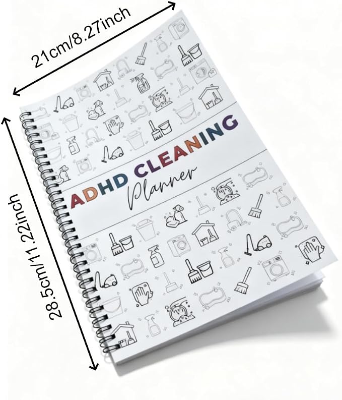 ADHD Cleaning Planner and Organizer, Spiral-Bound Home Management System - Image 5