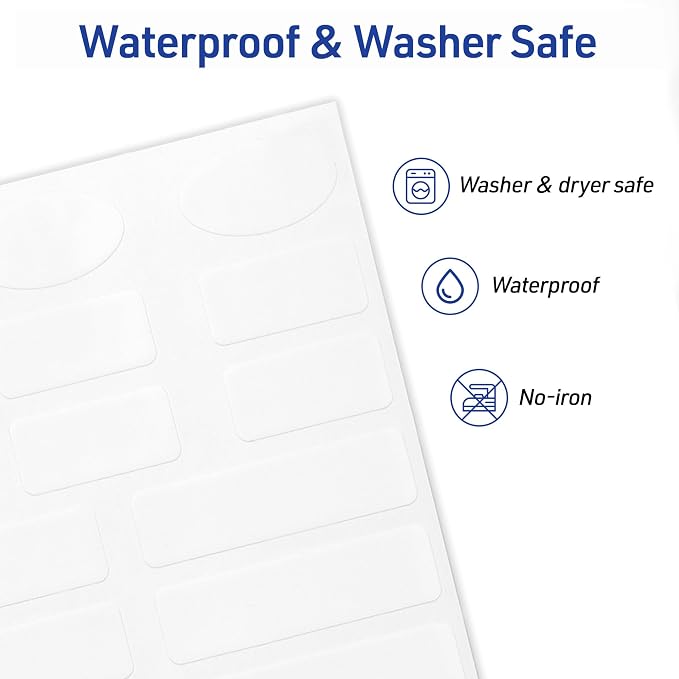 Avery No-Iron Fabric Labels, Washer and Dryer-Safe Waterproof Labels, - Image 4