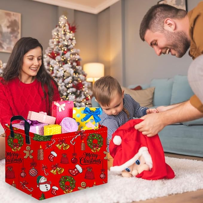 Rectangular Christmas tree Basket, Nursery Hamper, Waterproof and foldable Tree - Image 2