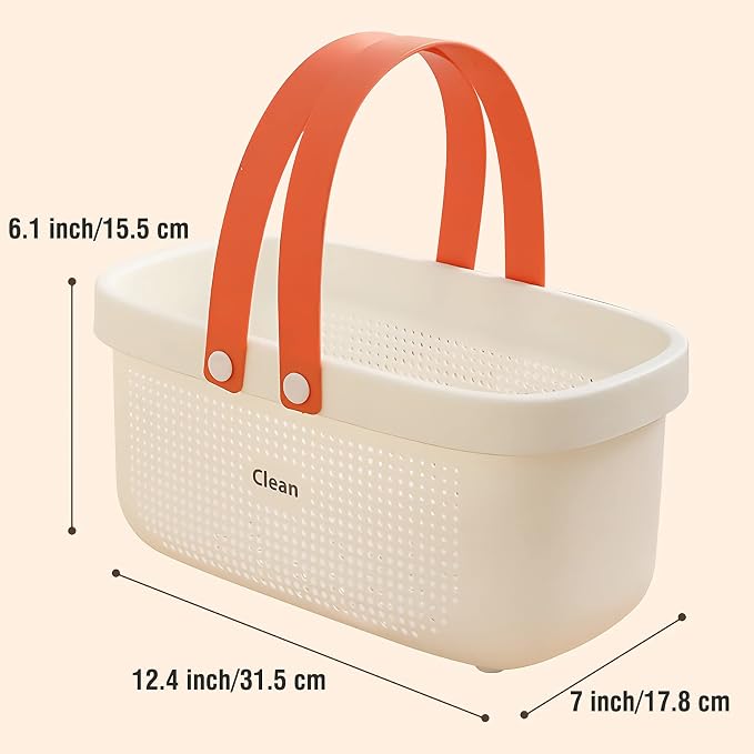 LAIGOO Large Shower Caddy Basket, Plastic Storage Bin - Image 3