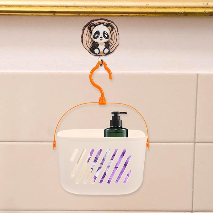 Angoily Small Shower Caddy, Plastic Hanging Basket - Image 2
