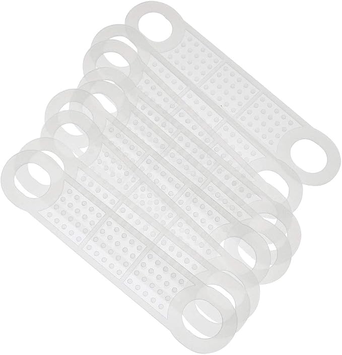 40pcs Clear Non-Slip Rubber Clothes Hanger Grips Windproof Clothes Hanging by PZRT