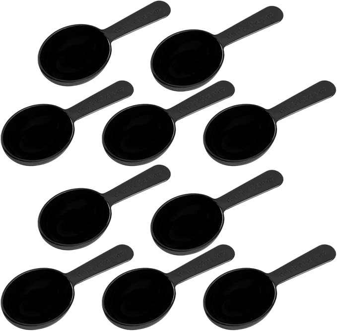 Framendino, 10 Pack Plastic Coffee Measuring Spoons Short Handle Scoops by Unknown