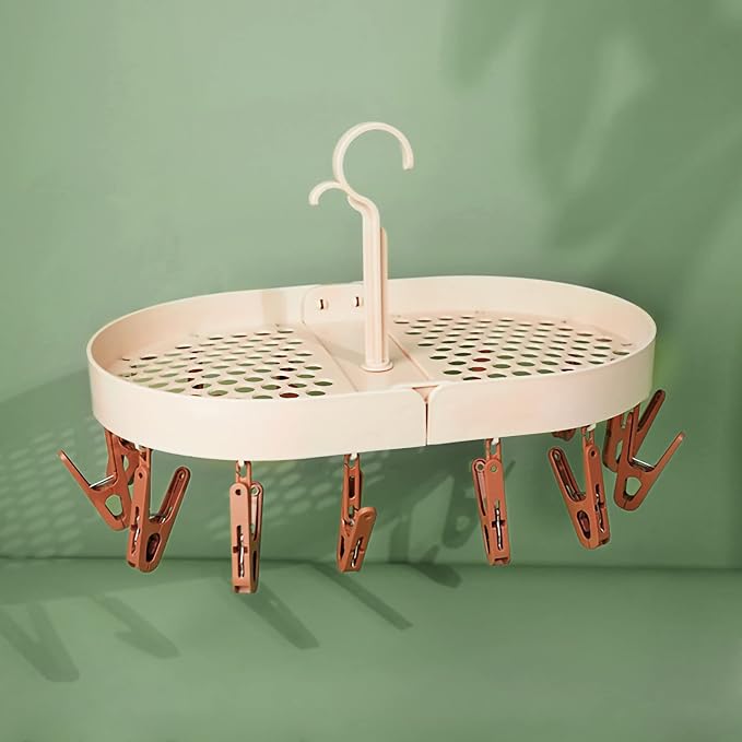 Pilipane Hanging Laundry Drip Hanger, Foldable Rotatable Clothe Drying Rack - Image 6