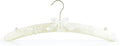 HANGERWORLD Ivory Satin Padded Hangers 17inch by Hangerworld