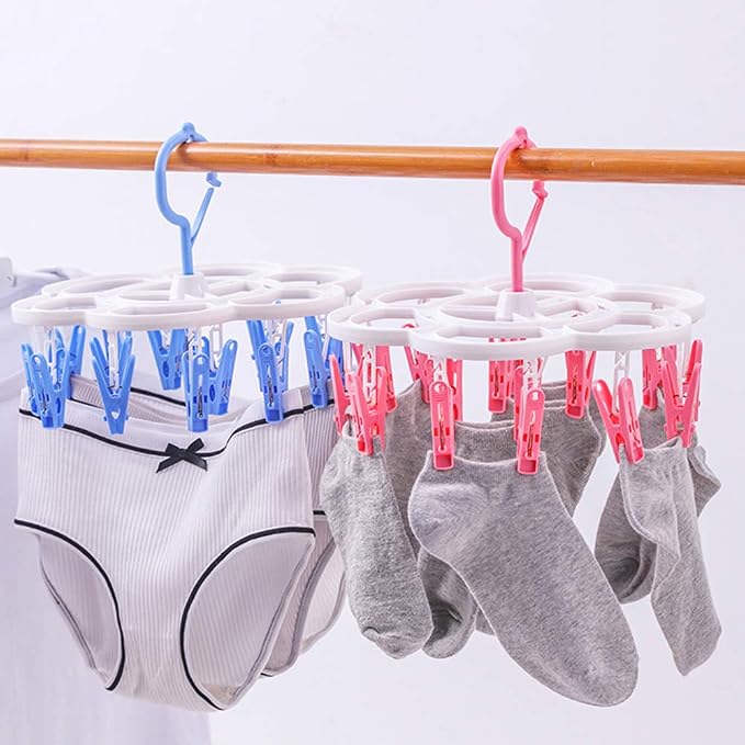 Clothespin Rack Laundry Drying Rack, Clothes Hangers - Image 4