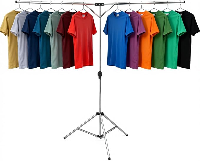 Foldable Portable Space Saving Clothes Drying Rack, Heavy Duty Stainless Steel by exilot