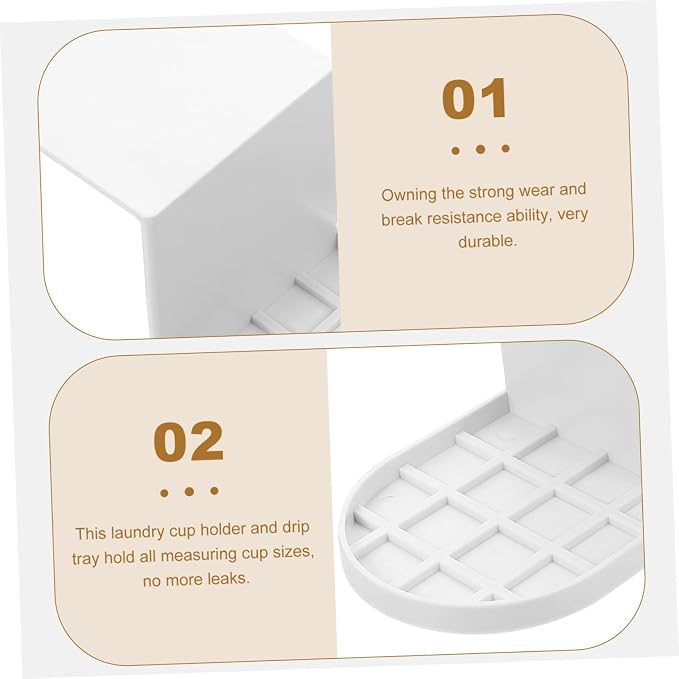 2pcs Washing Cup Holder Laundry Room Organization Storage Drip Tray - Image 9