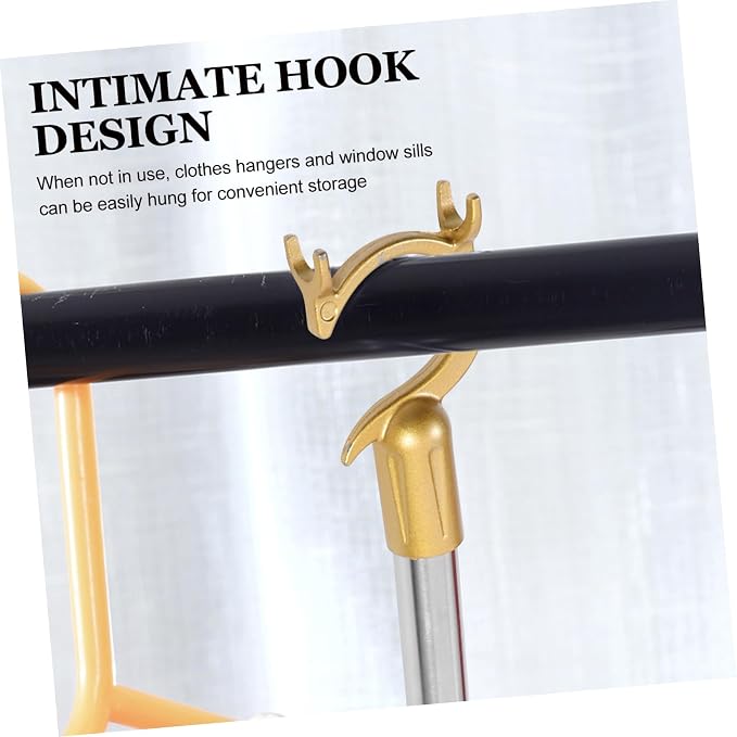 Stainless Steel Retractable Clothesline Pole Extendable Valet Rod - Image 8