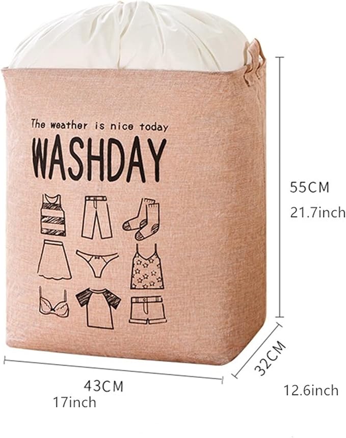 75L Large Laundry Basket, Foldable Storage Laundry Hamper - Image 3