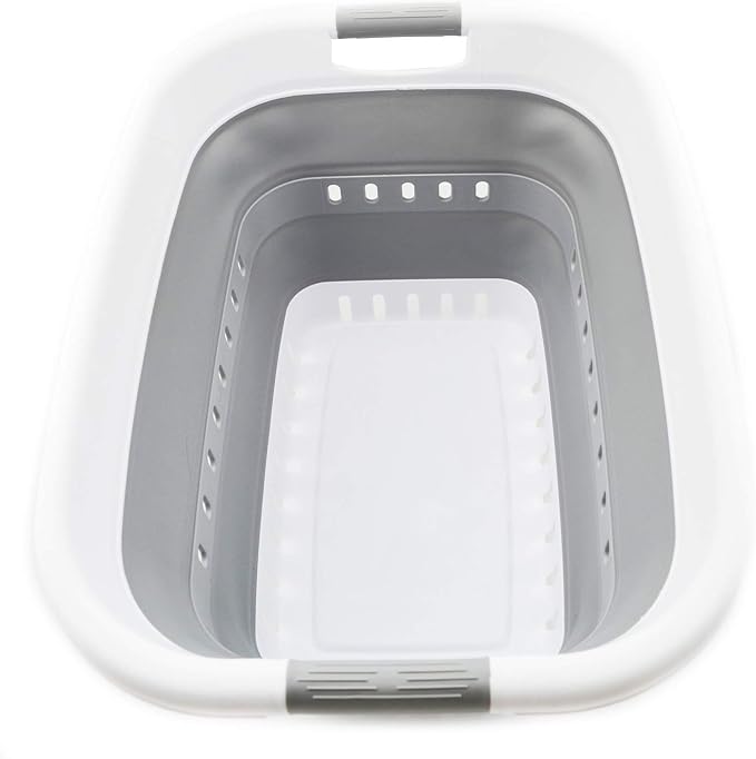 SAMMART 37L Collapsible Plastic Laundry Basket by SAMMART