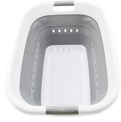 1 CASE of SAMMART 37L Collapsible Plastic Laundry Basket - Image 2