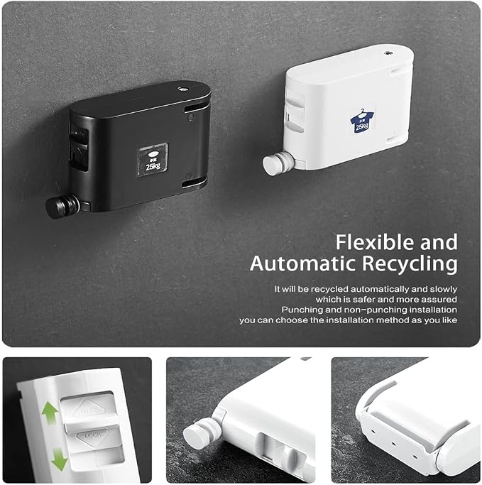 5 Meters Retractable Clothesline Outdoor Indoor Bathroom Accessories Drying - Image 5