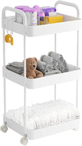 Diaper Caddy Organizer, 3-Tier Movable Diaper Cart by Volnamal