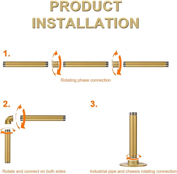 Industrial Gold Pipe Clothing Rack, Wall Ceiling Mounted Clothes Garment Rack - Image 4
