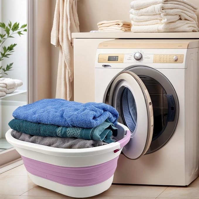 SAMMART 23L Collapsible Plastic Laundry Basket - Image 2