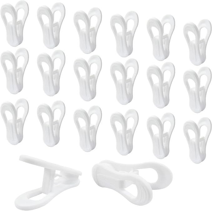 40 Pcs Multi-Purpose Hanger Clips by Zorveiio