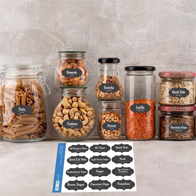 Pantry Labels – 60 Preprinted Easy to Apply Pantry Labels - Image 5