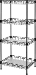 Storage Shelves, 4-Tier Wire Shelving Unit by GUANGFOSHUN