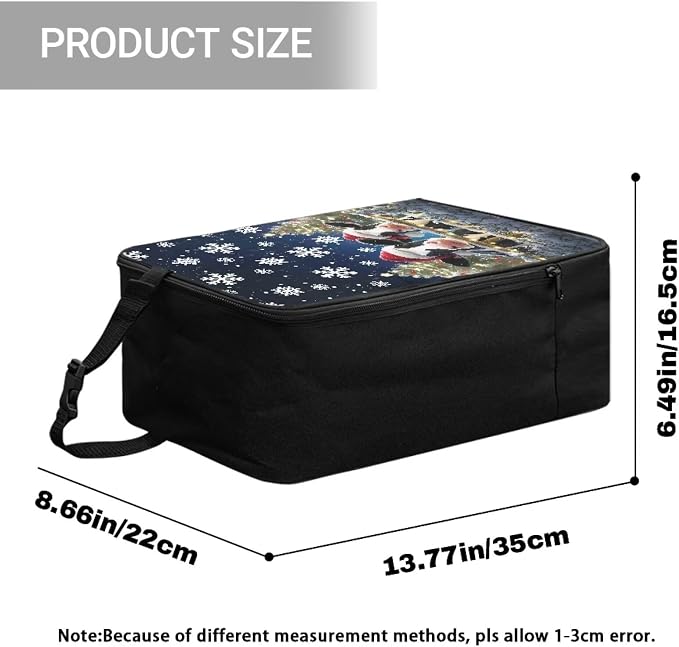 Christmas Cow Printed Clothes Iron Storage Bag Polyester Organizer Case - Image 7