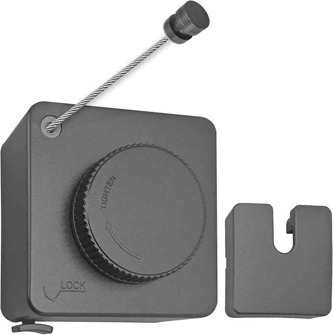 Retractable Clothesline, Non-Sagging Wall Mounted Laundry Line, Space-Saving by Unknown