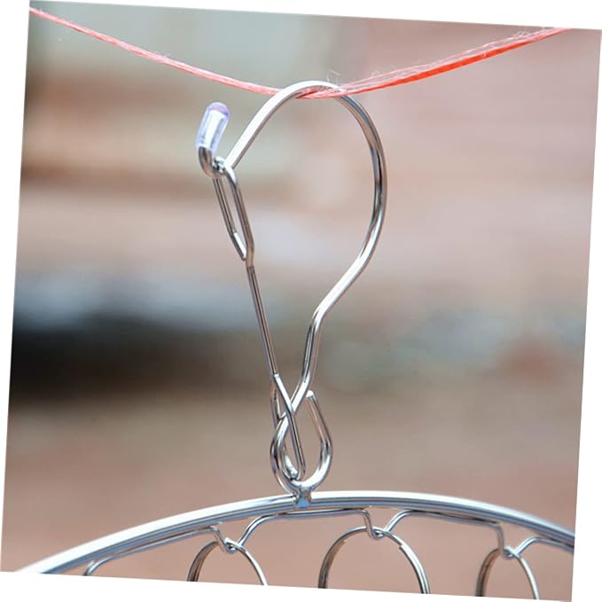 Ciieeo 2pcs Stainless Steel Sock Clips Hanger Clips - Image 5