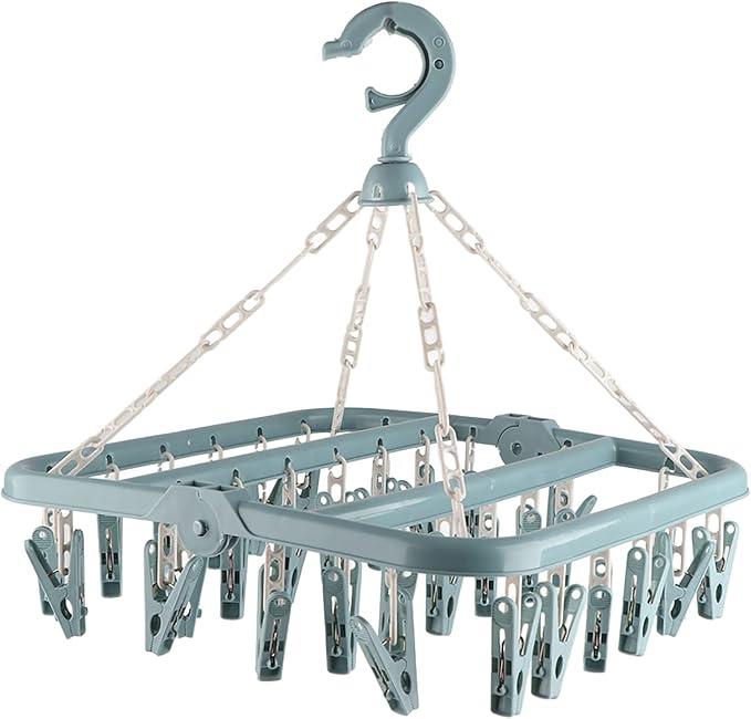 Foldable 32 Clips Laundry Hanger - Image 6