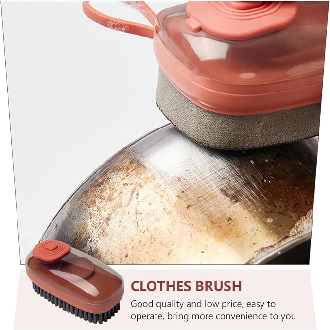 Hydraulic Kitchen Brush Pot Scrubber Plastic Liquid Cleaning Brush Household - Image 3