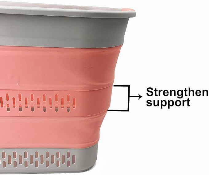 SAMMART 40L Collapsible Plastic Laundry Basket-Portable Pop Up Storage - Image 3