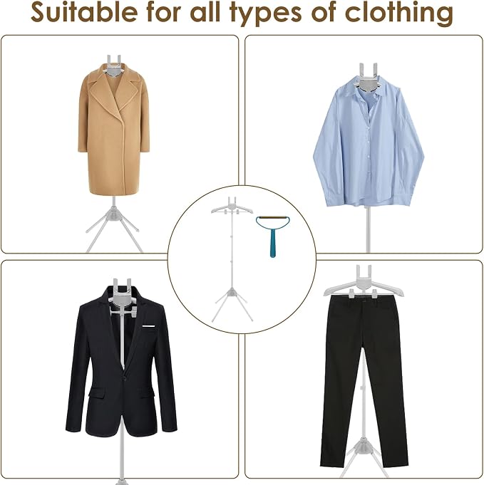 Adjustable Garment Steamer Hanger Strong Load Capacity Easy to Install Clothes - Image 4