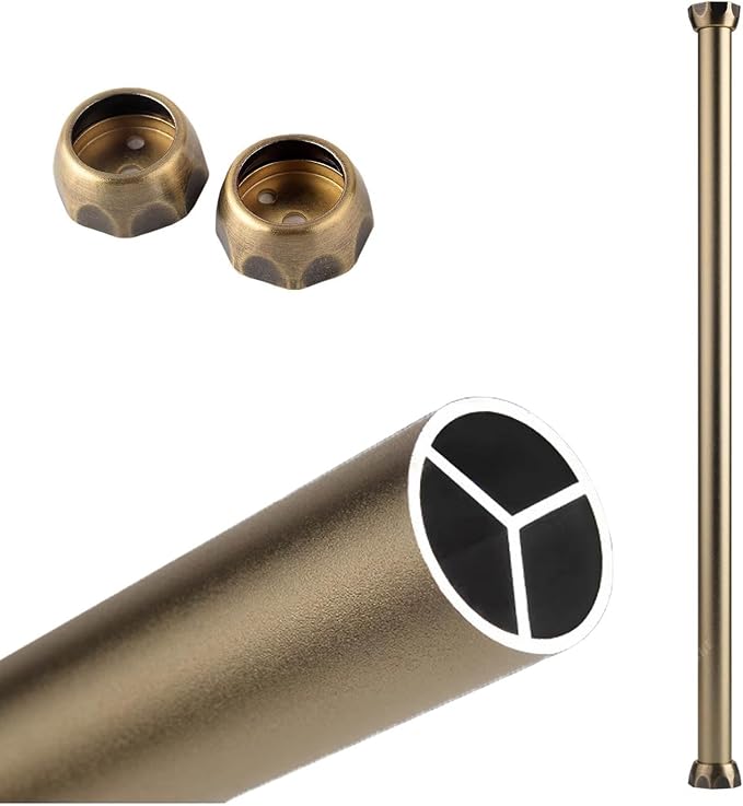 Closet Rod Champagne Gold Hanging Rod by Unknown