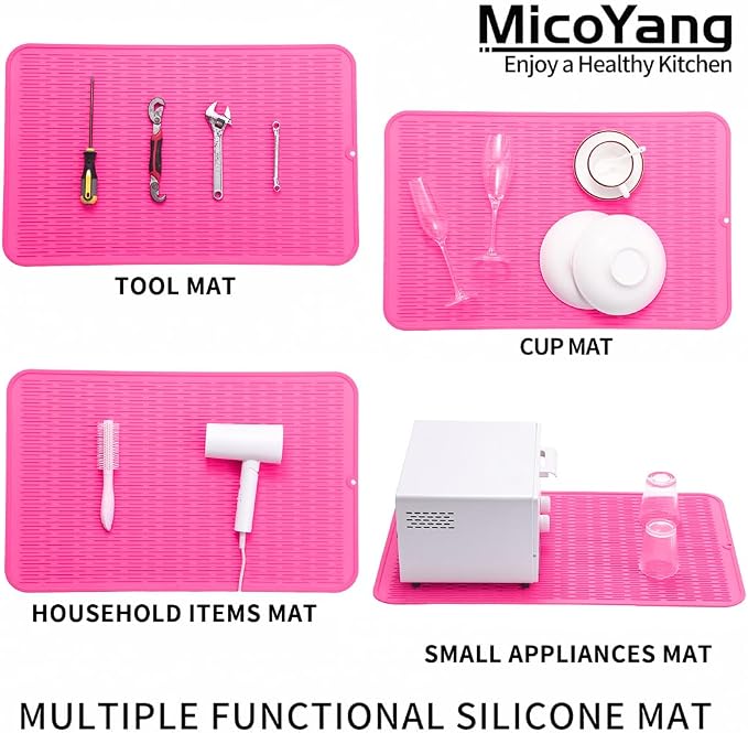 Silicone Dish Drying Mat for Multiple Usage, Easy clean, Eco-friendly, - Image 4