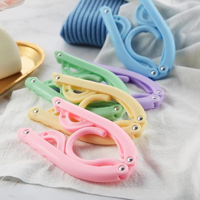 12pcs Travel Folding Hanger Household Multifunctional Portable Hanger - Image 4